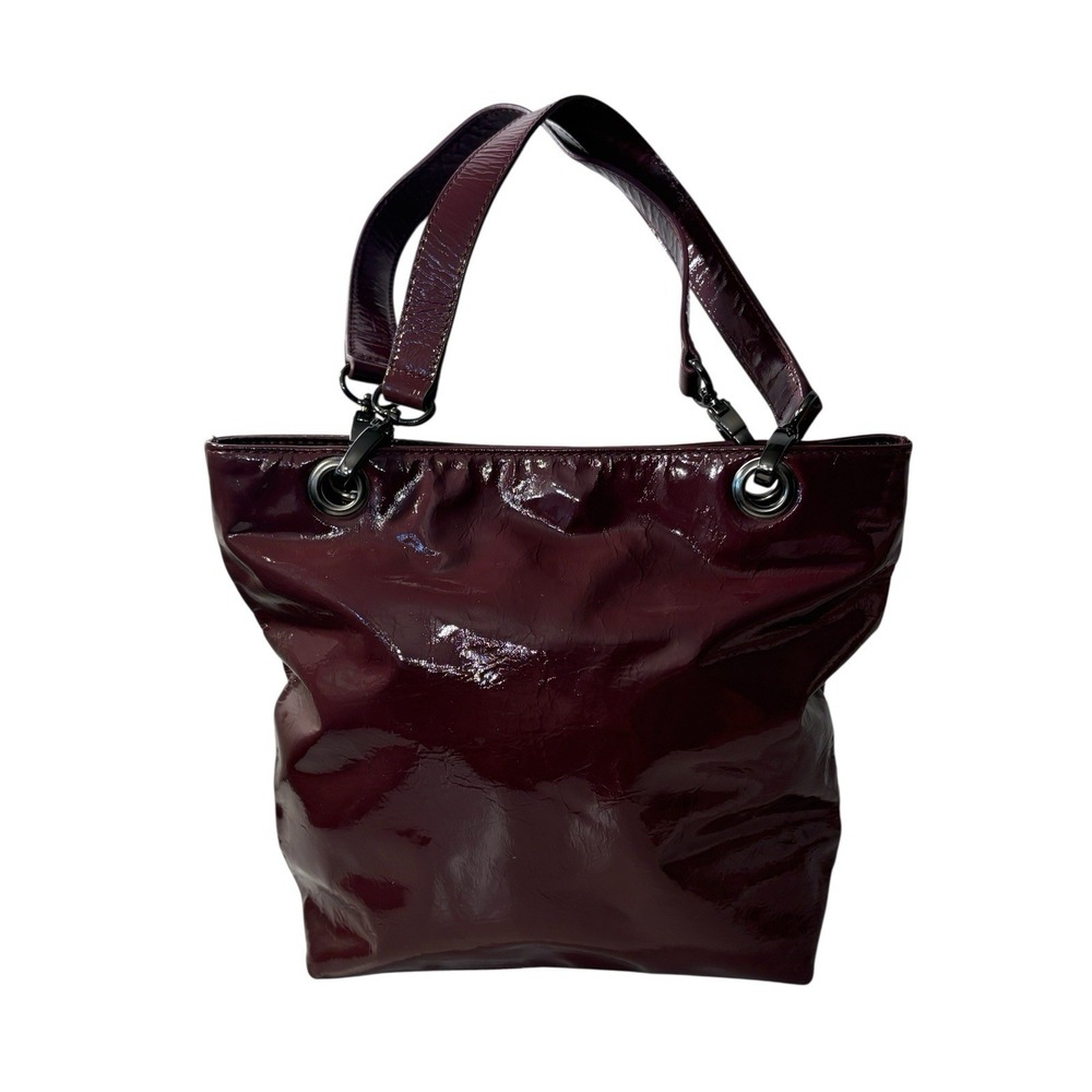 Preview International Purple Handbag Purse NOS From Nordstrom Shiny w/ Tags - Picture 15 of 16